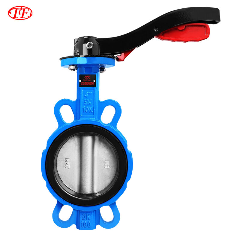 Ductile Iron Manual Handle Wafer Butterfly Valve EPDM Blue D71X-16Q
