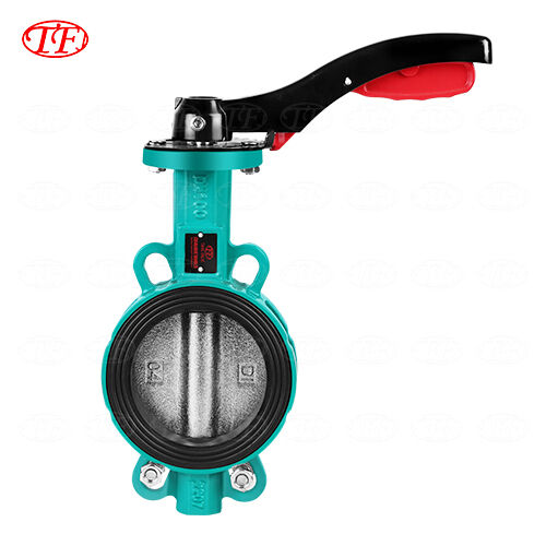 Ductile Iron Manual Handle Wafer Butterfly Valve EPDM Green D71X-16Q