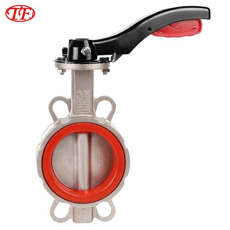 Stainless Steel Manual Handle Wafer Butterfly Valve PTFE D71F-16P