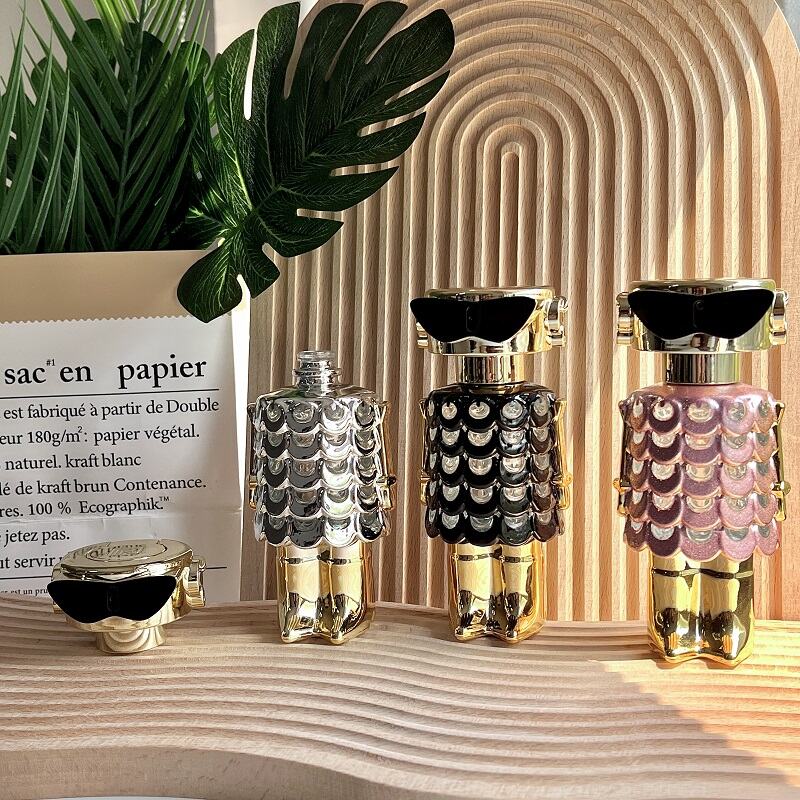 Timeless beauty of the black perfume bottle