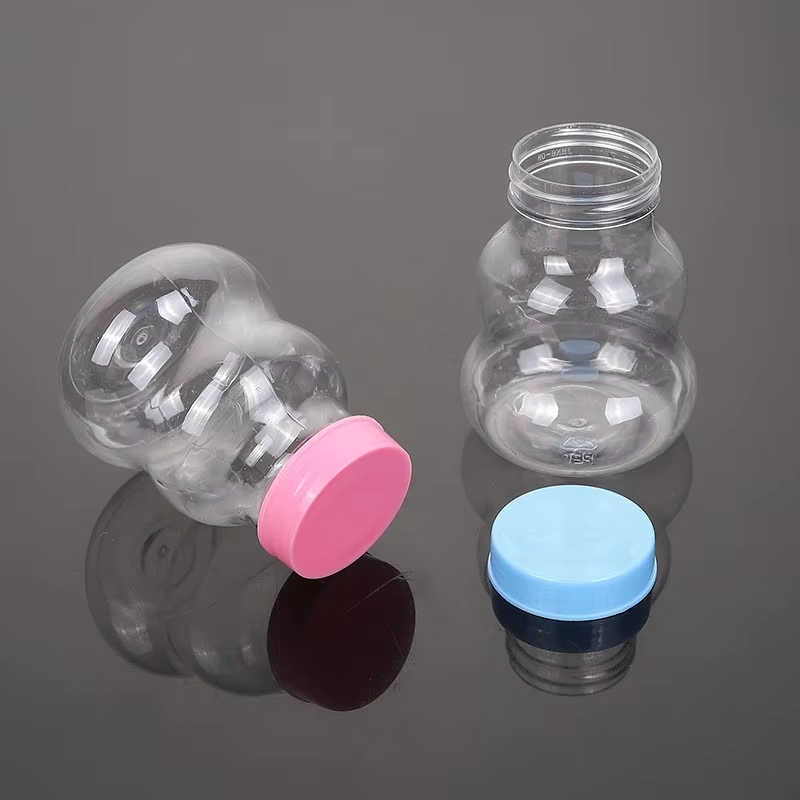How clear plastic bottles enhance product visibility?