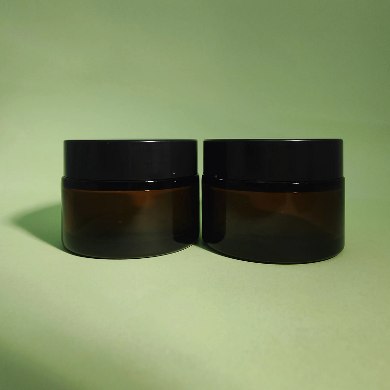 Store your homemade beauty creations in durable amber jars