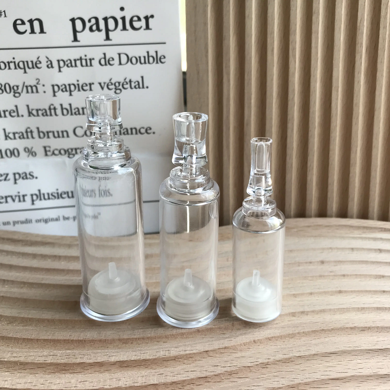 Reduce waste and save space with a small lotion bottle that can be refilled and reused.