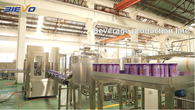 خط إنتاج تعبئة العلب لل beverages الغازية