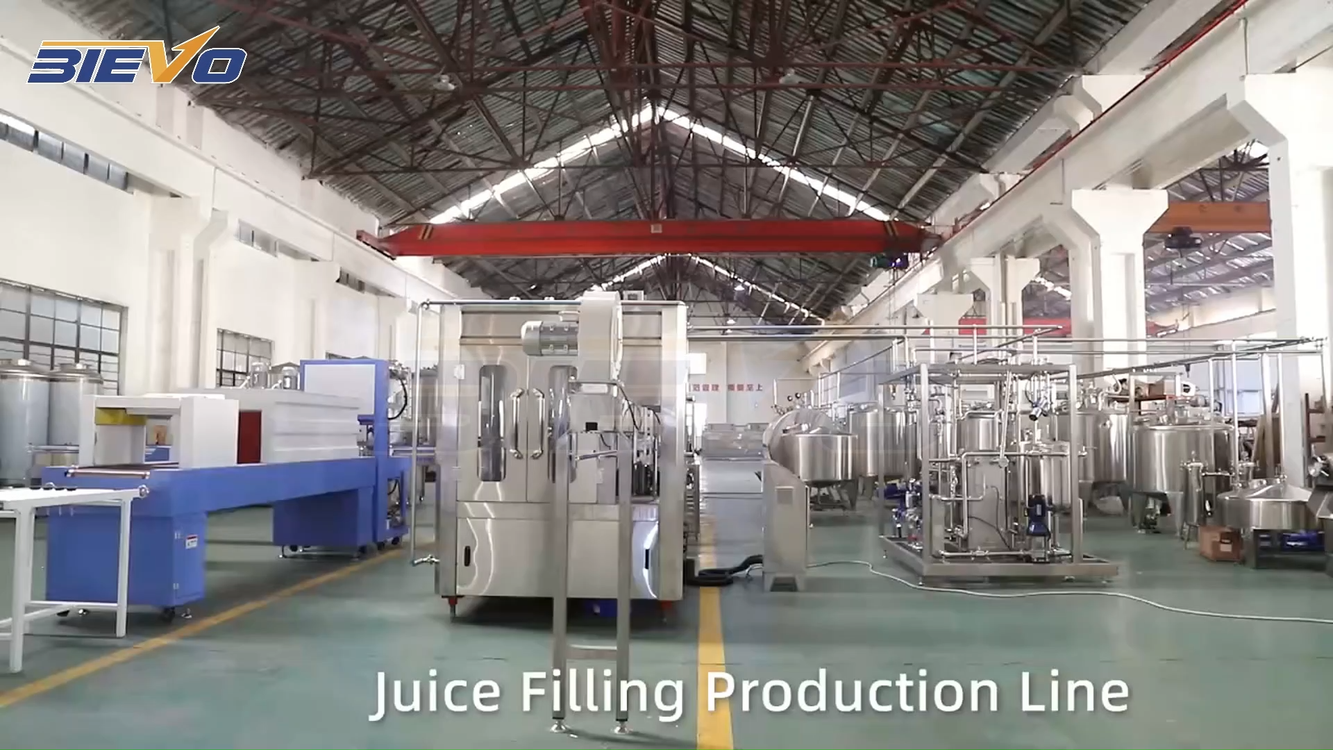 Linea di produzione per il riempimento di succo