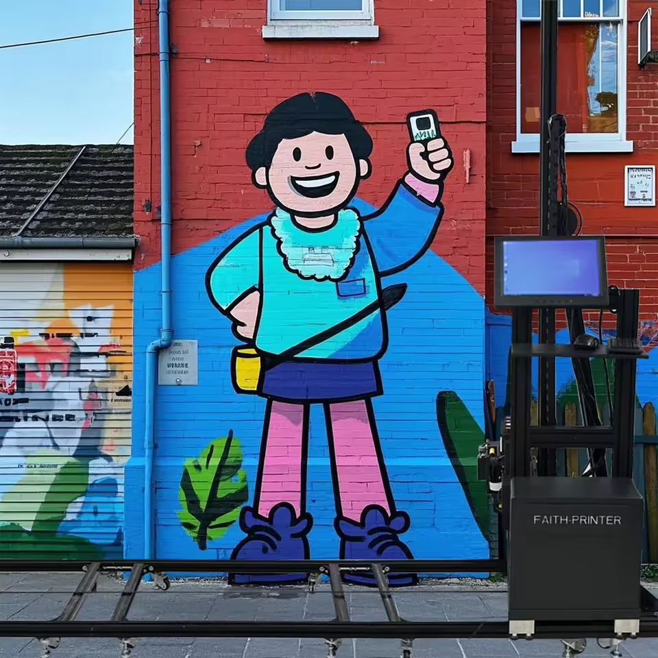 3D/5D Wall Printer For Large-Format Indoor And Outdoor Automatic Painting