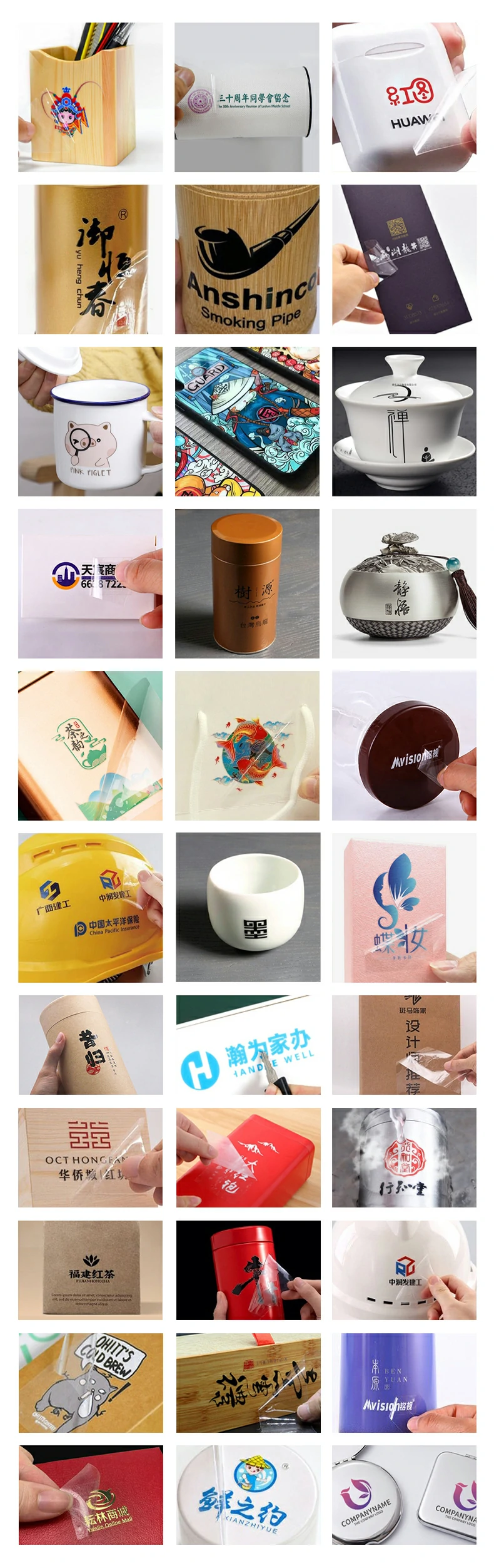 LOGO, Plastic Products Customized UV Crystal Label Printer manufacture