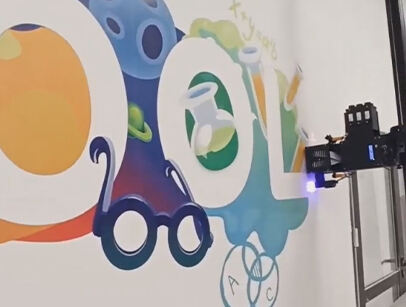 Customer feedback: Wall printer interior decoration