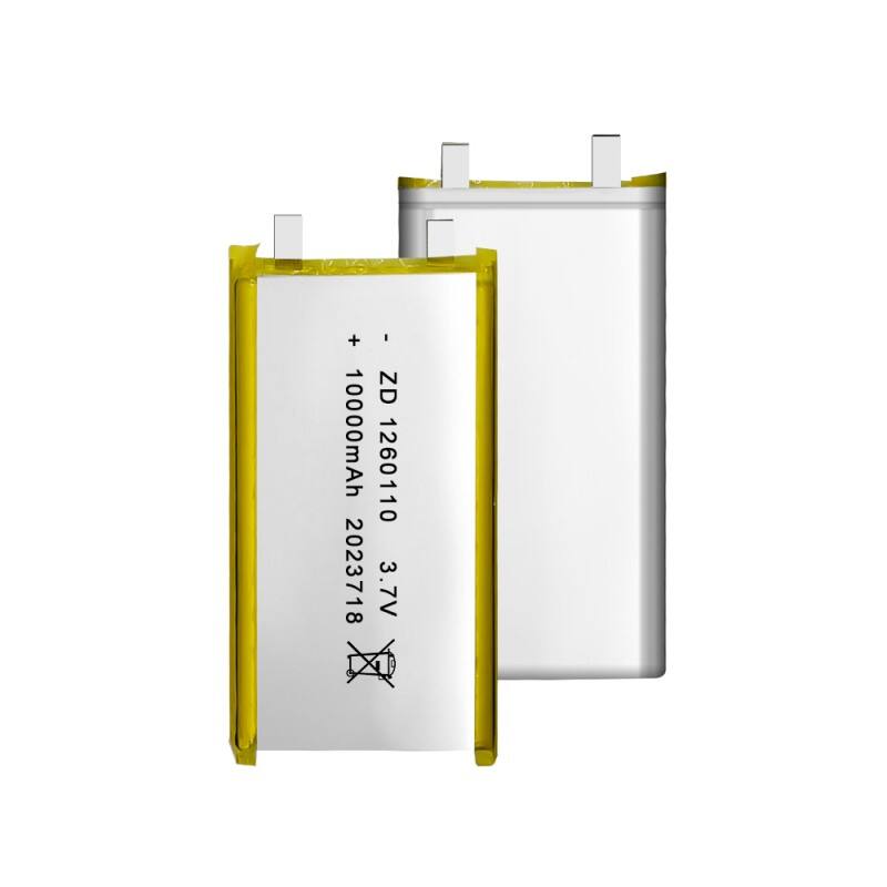1260110  Battery Cell 500 Cycle Life 10000mAh 3.7v PCM Rechargeable Polymer Lithium Battery Pack