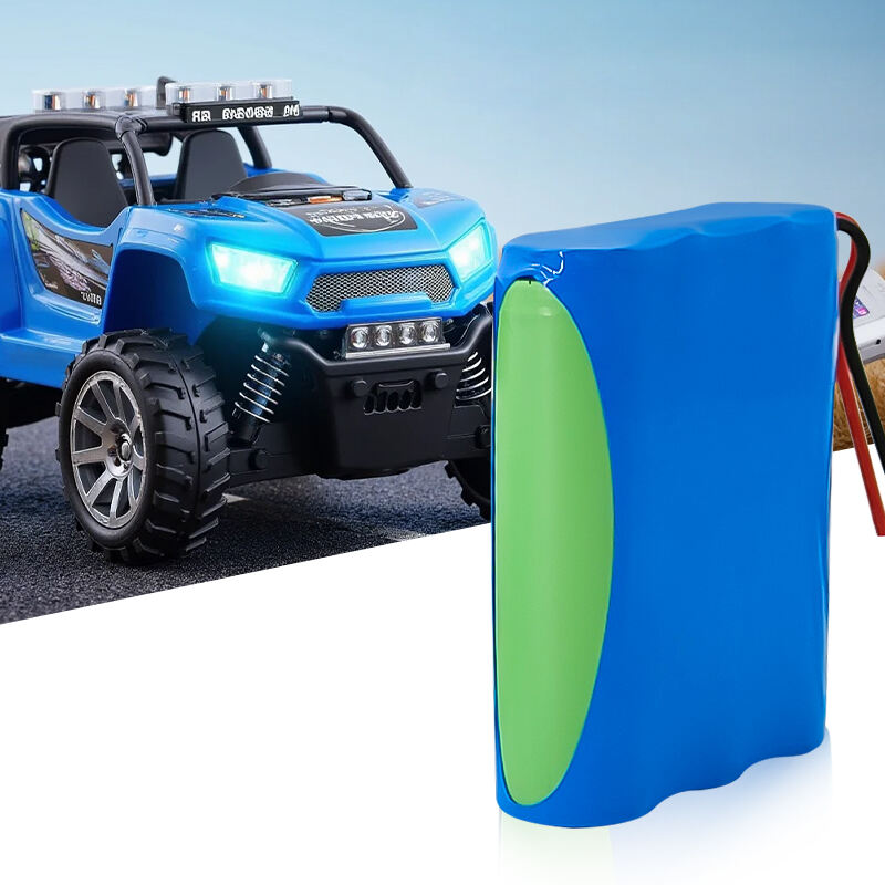 The 18650 3P 3.7V 6000mAh lithium-ion battery pack can be used in toy cars