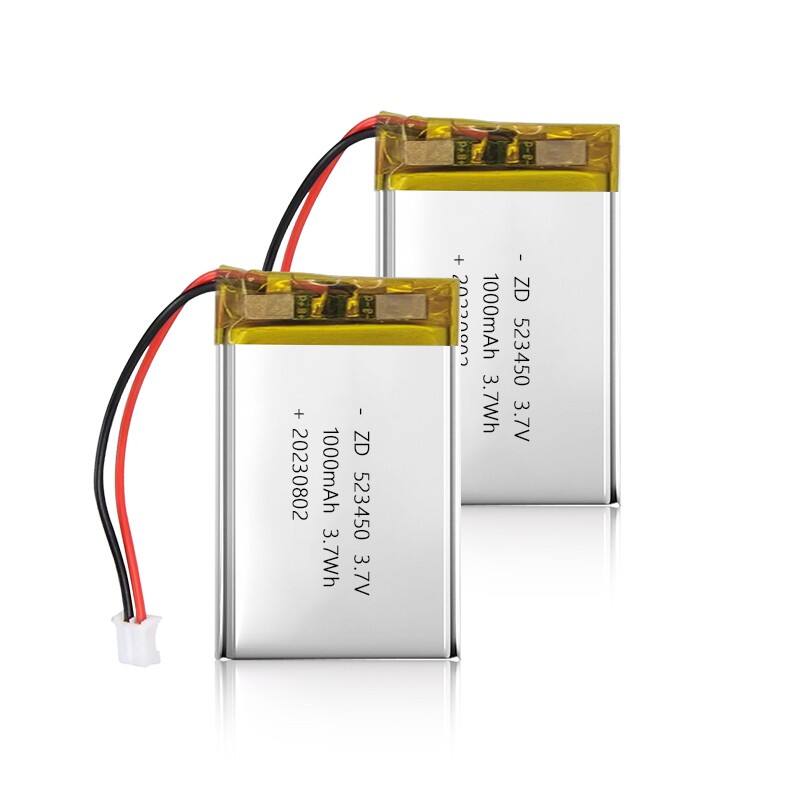 523450 článek baterie 500 cyklů životnosti 1000 mAh 3,7 V PCM nabíjecí polymerová lithiová baterie