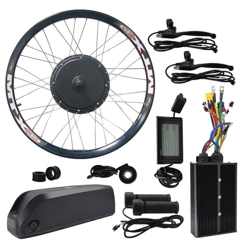High Quality 48V 52V 60V 72V 2000W  Mtx Motor Electric Motorcycle E-bike Conversion Kit for Bicycles EBike