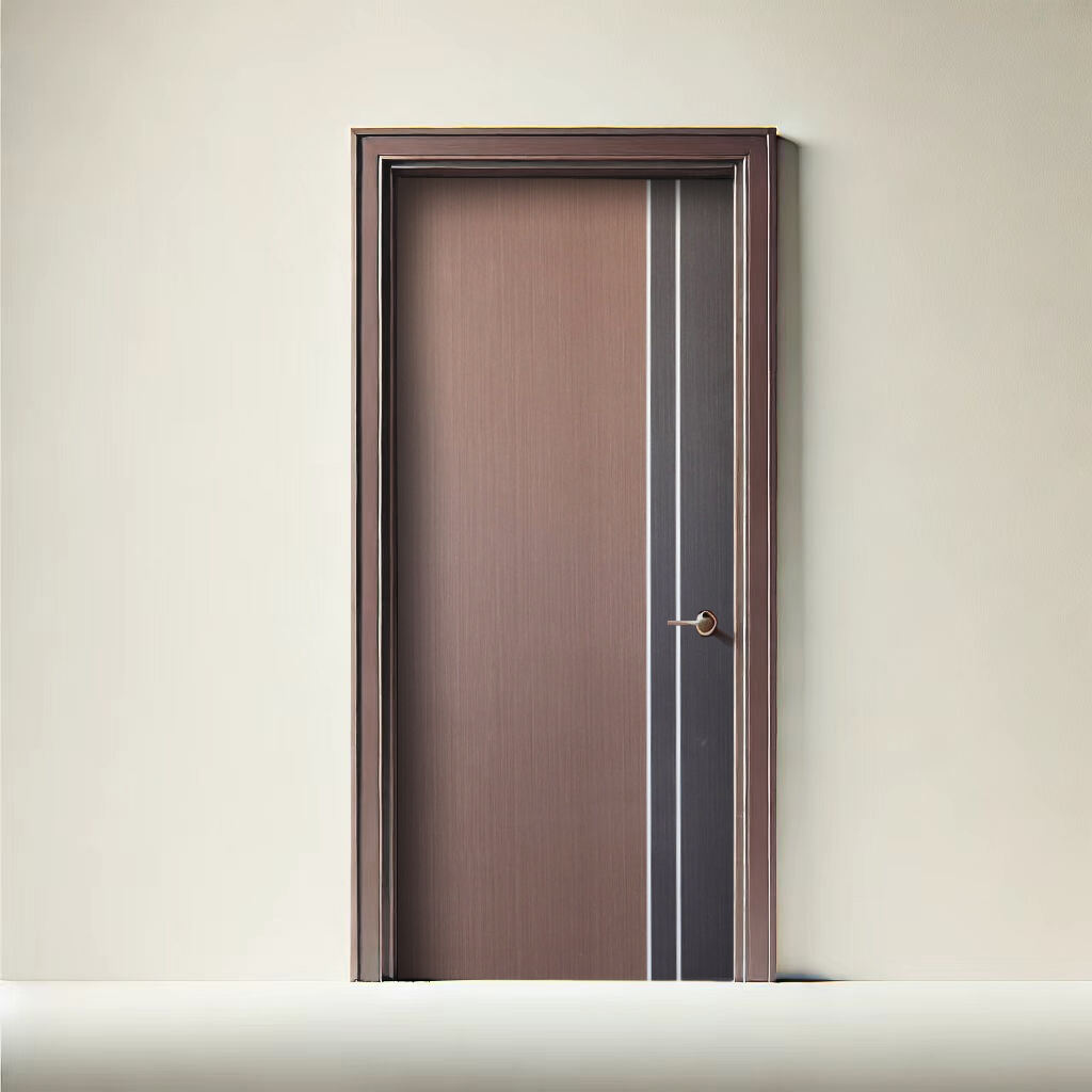 Modern PVC Hollow Door Multiple Colors Customization PVC Plastic Panel PVC Extrusion Door For Houses