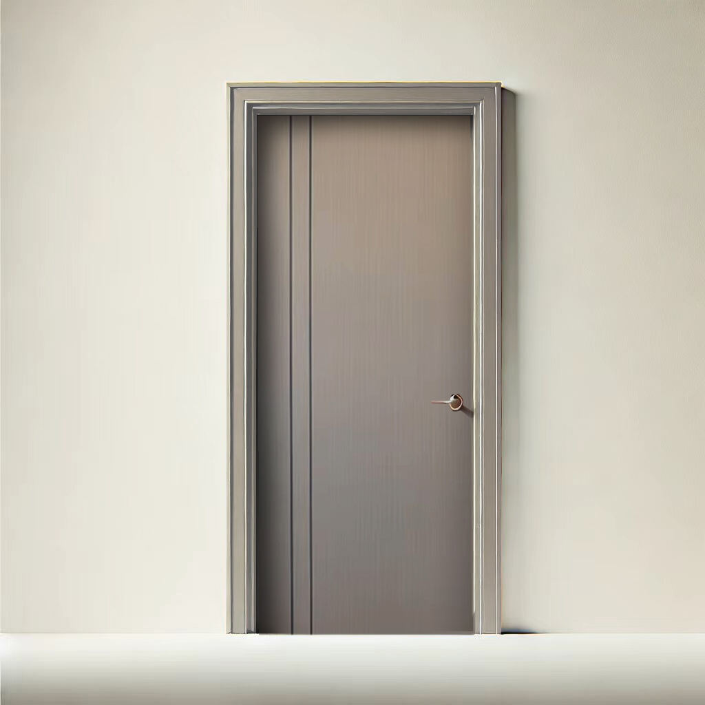 Easy To Install PVC Laminated Door High Temperature Resistance With Frame PVC Extrusion Doors For Bedroom