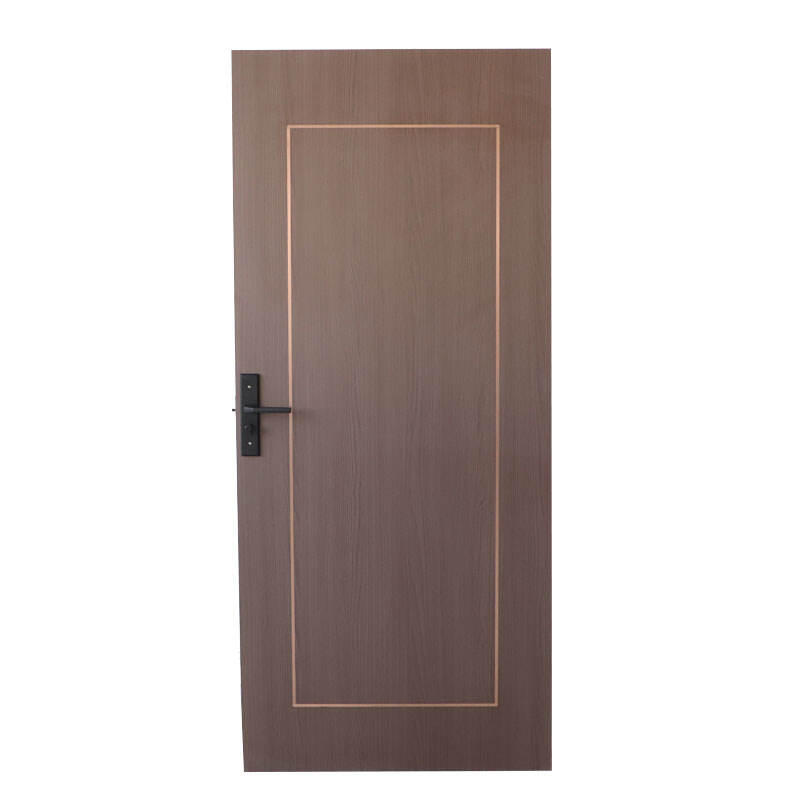 40mm wpc pressed door wpc sheet wpc frame easy-to-install customized wpc pressed door