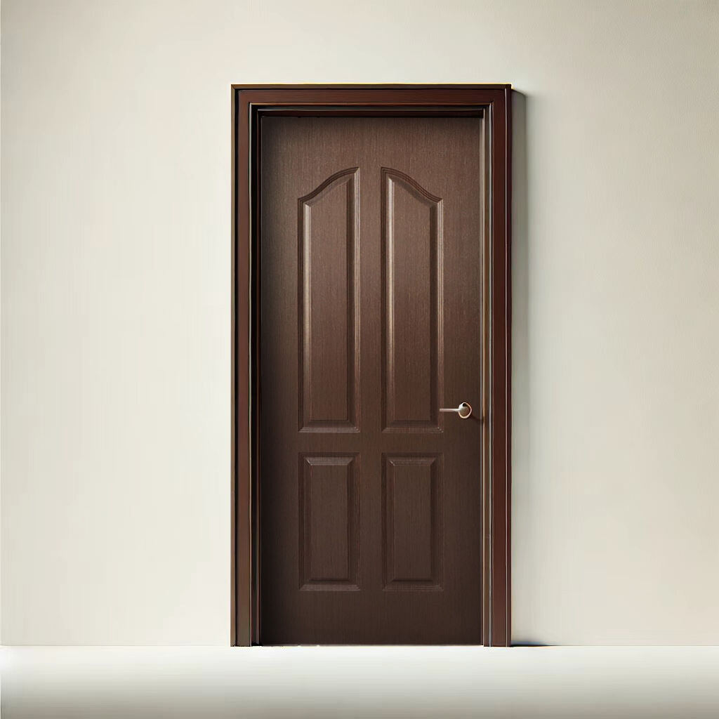 Wholesale Laminated Door Full Colors Low Maintenance PVC Plastic Panel PVC Pressed Doors For Apartment