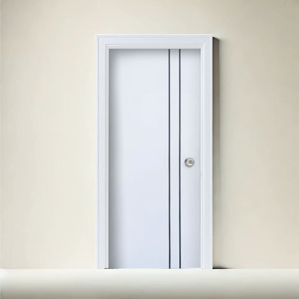 Oem Odm Factory PVC Hollow Door White Flexible Horizontal Moulded PVC Doors For Houses