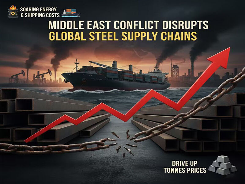 Middle East Conflict Disrupts Global Steel Supply Chains: Soaring Energy & Shipping Costs Drive Up Tonnes Prices