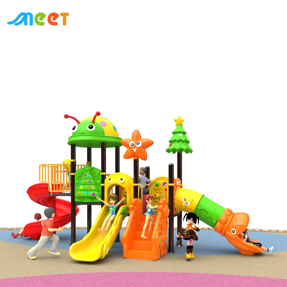 Објект за игра за деца во забавен парк, популарна авантуристичка опрема за игралиште, игралиште на отворено со пластика слайдови, модел MT-BRD015