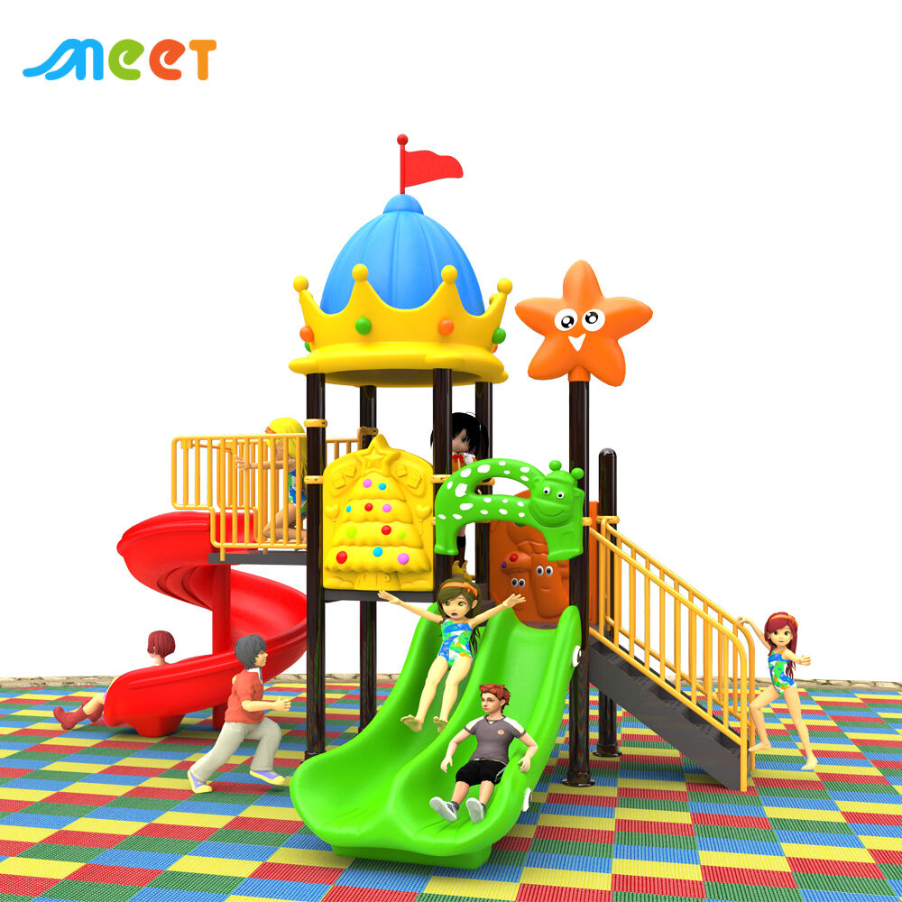 Commercial Outdoor Playground Equipment Low-Priced Amusement Park Games for Kids Including Steel Plastic Slides MT-BRD001