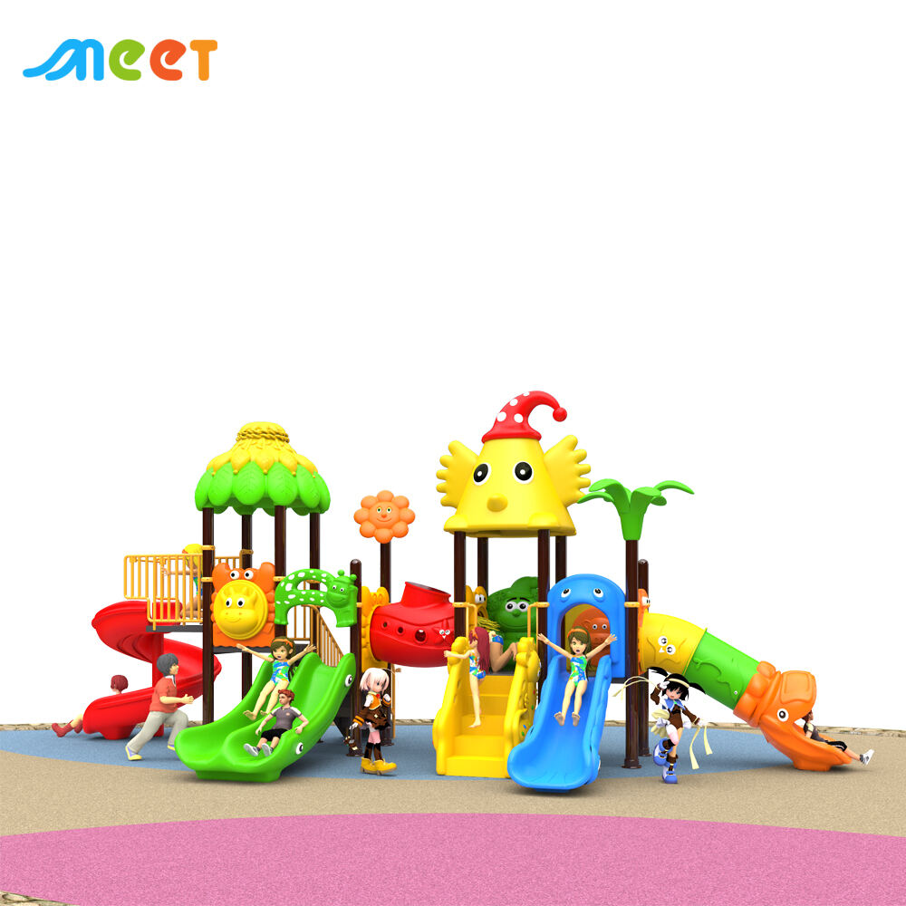 Amusement Park Children Popular Adventure Playground Equipment Play Area Park Plastic Slides Equipment Playground Kid Outdoor MT-BRD024