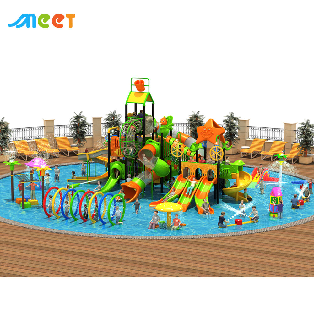 Nouveau design de toboggan pour parc aquatique extérieur MT-SS001