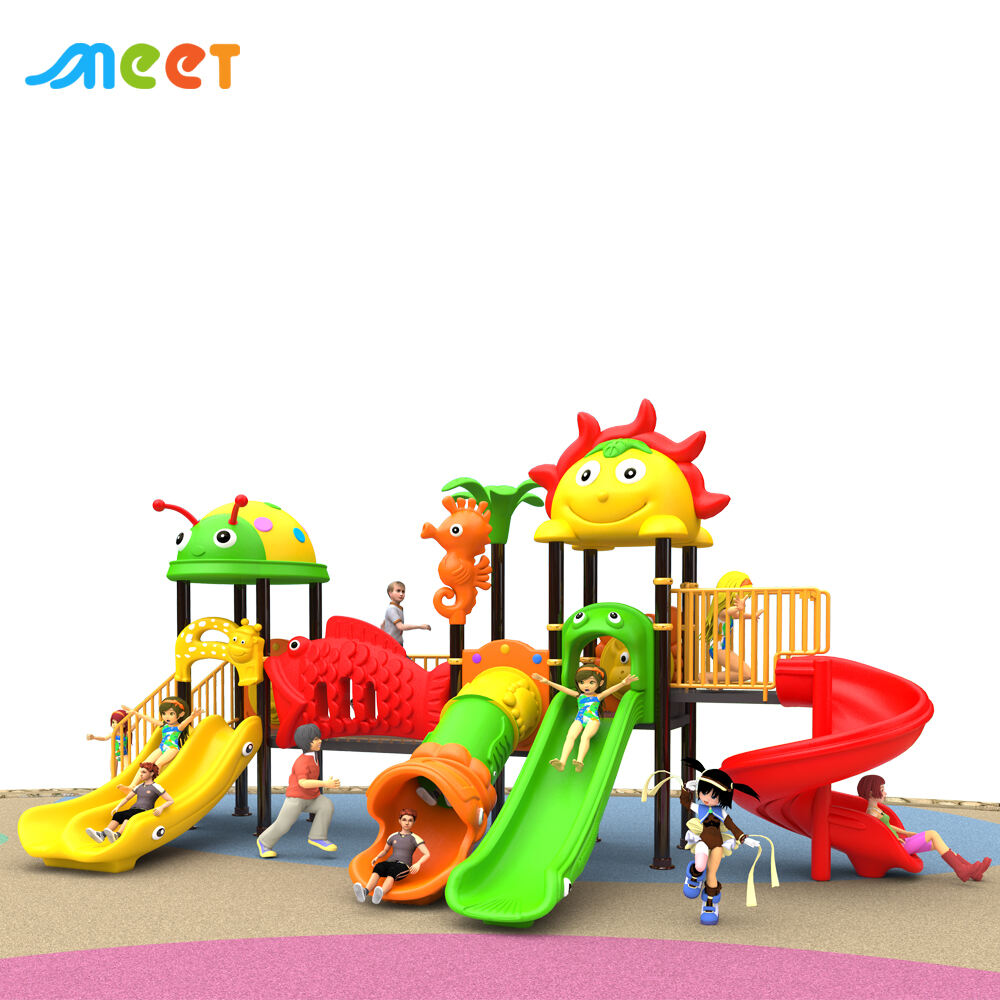 Amusement Park Children Popular Adventure Playground Equipment Play Area Park Plastic Slides Equipment Playground Kid Outdoor MT-BRD021