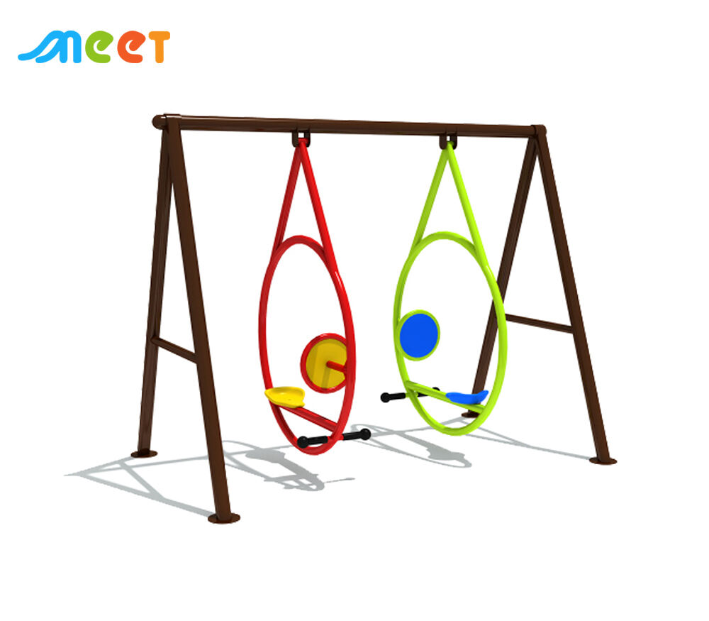 Altalena Speciale Sedia Altalenante All'aperto Tonda Per Bambini Set Di Metallo MT-QQ005