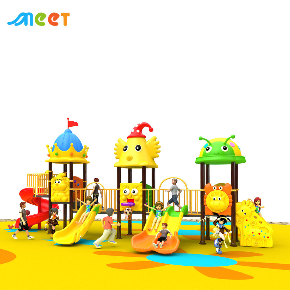 Amusement Park Children Popular Adventure Playground Equipment Play Area Park Plastic Slides Equipment Playground Kid Outdoor MT-BRD035
