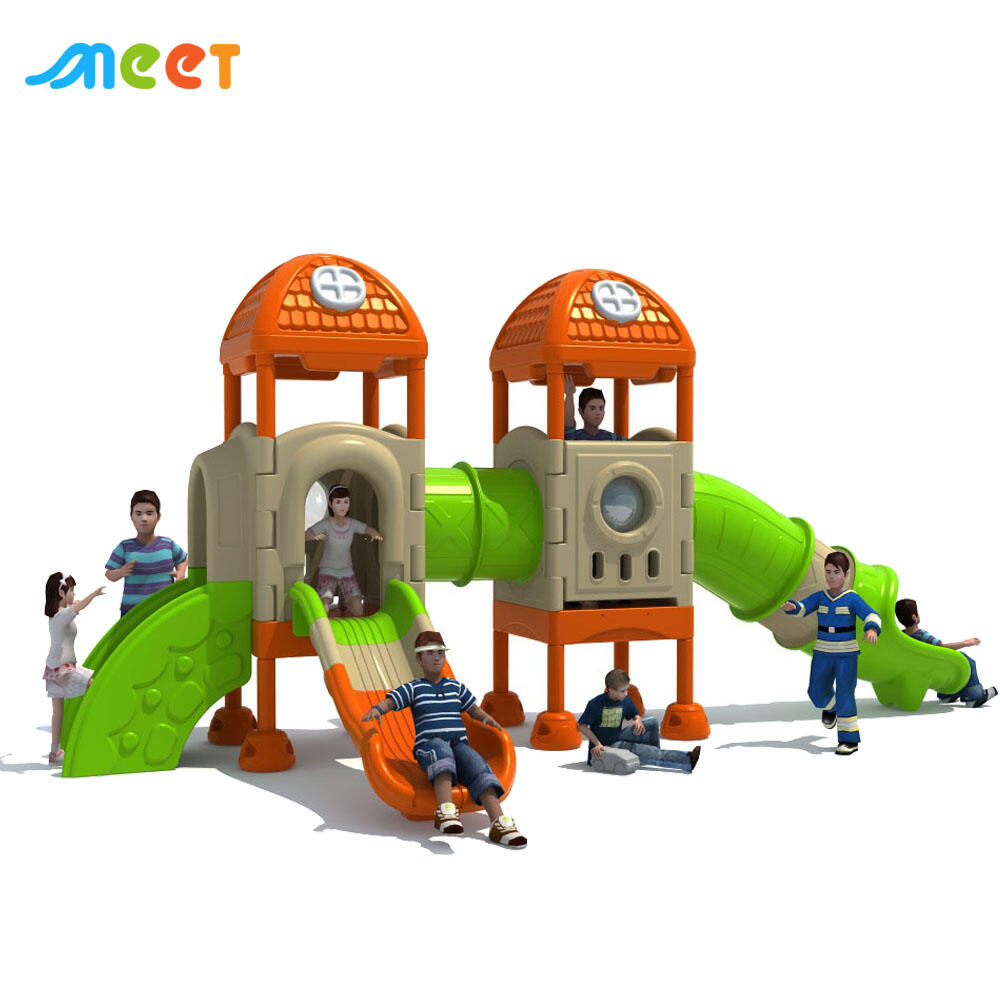 Combinatieglijbaan van kunststof serie voor buitenspeeltuin en overdekte speeltuin themapark voor kinderen MT-LSL012