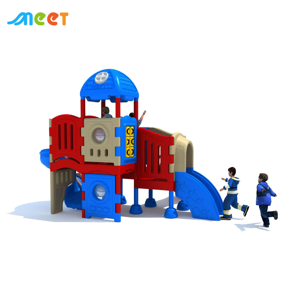 Commerciële plastic buitenspeeltuin buitenspeeltoestel voor kinderen andere speeltoestellen MT-LSL003