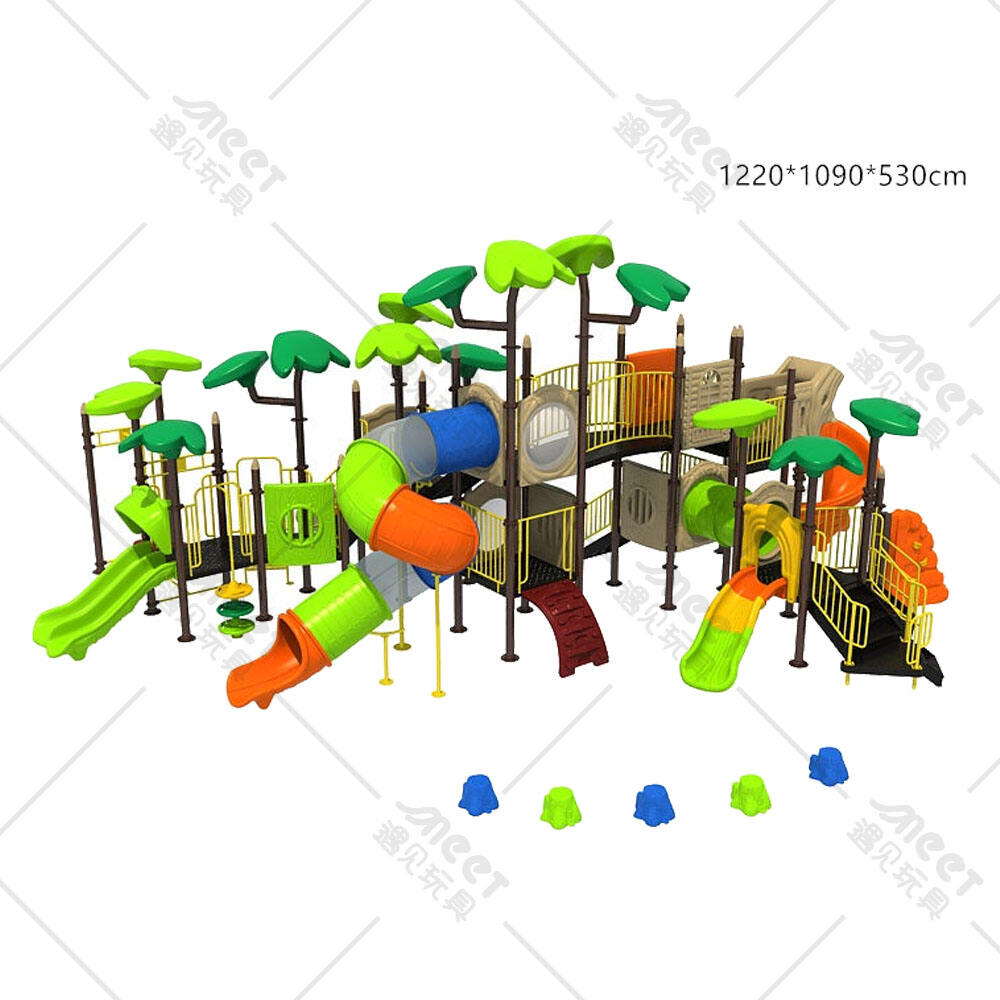 Meet Toy Commercial Tree Shape Outdoor Commercial Playground Equipment for Kindergarten Children Playground HX-240605-H2