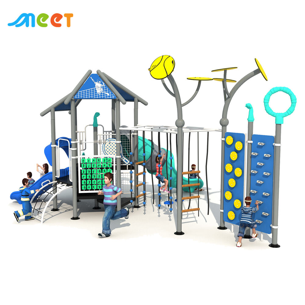 Kids Tennis Plastic Slide Outdoor Playground Equipment MT-HWQ008