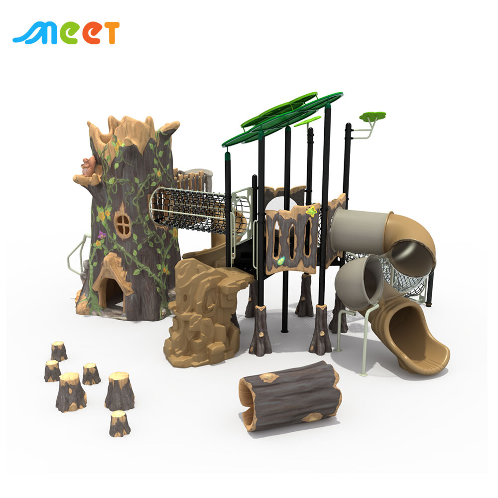 New Outdoor Plastic Slide New Housing Estate Playground Equipment MT-FSW010