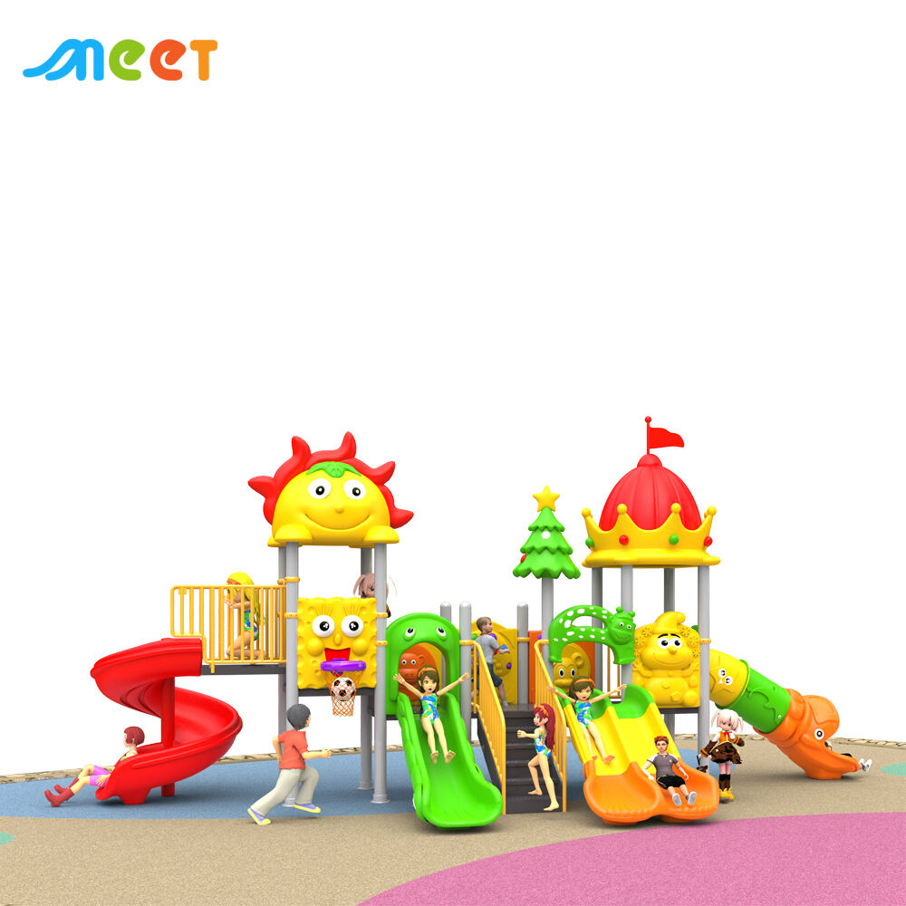 Amusement Park Children Popular Adventure Playground Equipment Play Area Park Plastic Slides Equipment Playground Kid Outdoor MT-BRD020