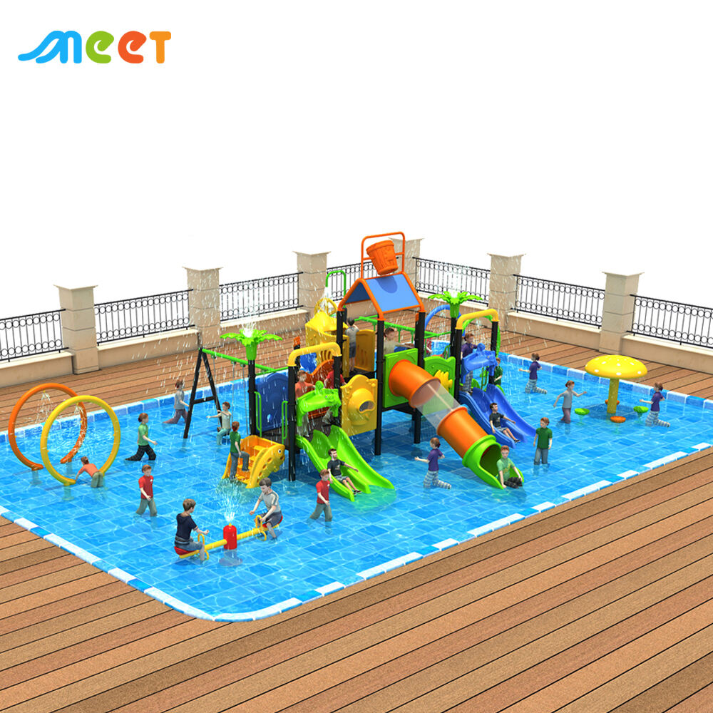 Équipement de parc aquatique extérieur en plastique résidentiel MT-SS013