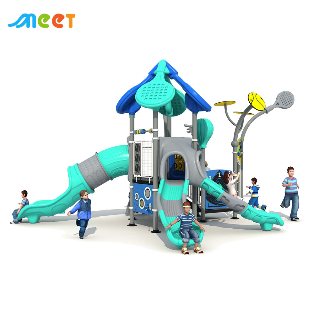 Customization Kids Toy Outdoor Playground Theme Plastic Slide Equitment MT-HWQ006