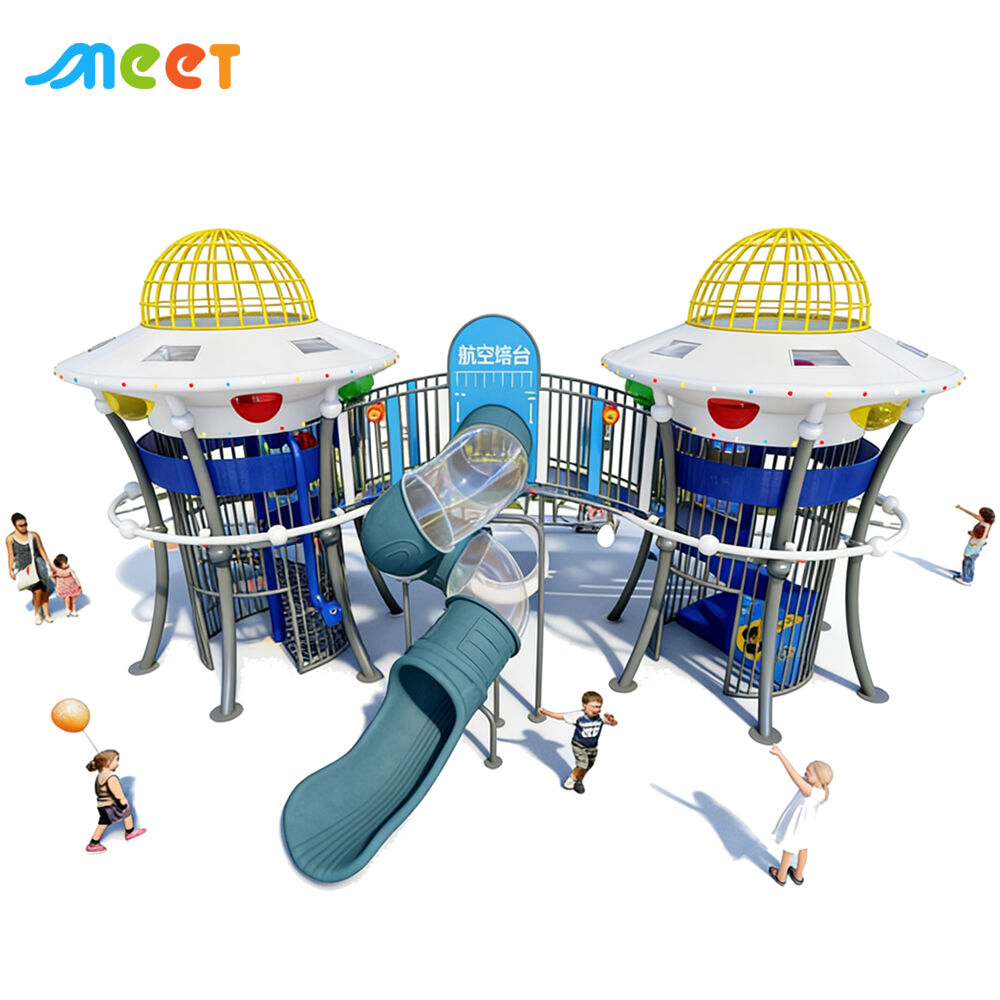 อุปกรณ์เล่นกลางแจ้งที่ทนต่อสภาพอากาศได้ สามารถปรับแต่งได้ตามความต้องการ สำหรับโซนชุมชนเชิงพาณิชย์ที่ออกแบบให้พอดีเป๊ะ MT-DZT081