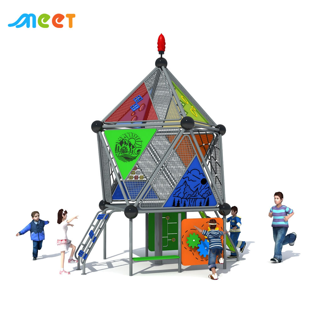 Các trò chơi ngoài trời thương mại dành cho trẻ em – Bộ thiết bị leo trèo kết hợp cầu trượt ngoài trời bán chạy nhất cho công viên giải trí, công viên và vườn nhà dành cho trẻ em MT-DZT109