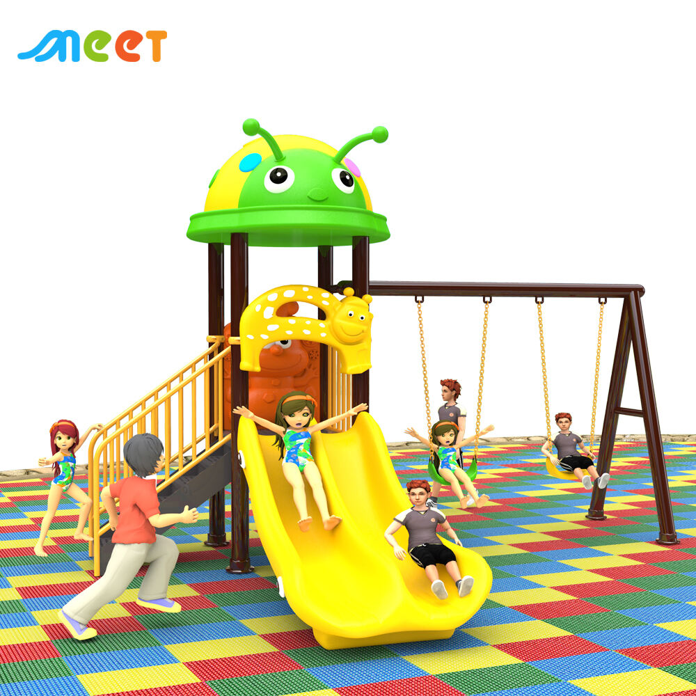 Commercial Outdoor Playground Equipment Low-Priced Amusement Park Rides Games for Kids Including Steel Plastic Slides Swing Set  MT-BRD003