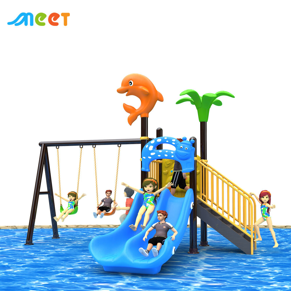 Amusement Park Children Popular Adventure Playground Equipment Play Area Park Plastic Slides Equipment Playground Kid Outdoor Including Steel Plastic Slides Swing Set MT-BRD031