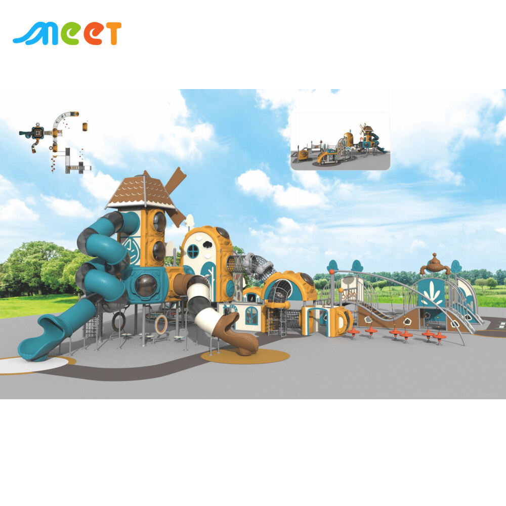 Große Outdoor-Rutsche Spielplatzgeräte für Kinder MT-00201