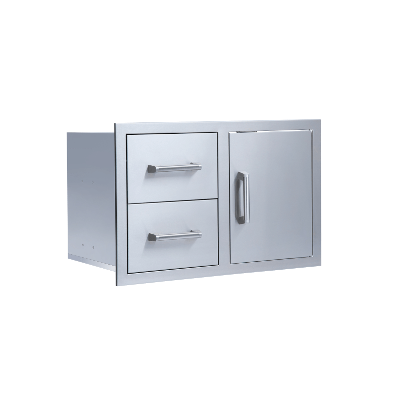 Double drawers with door (SUS304)