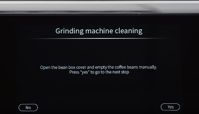 Grinding machine cleaning