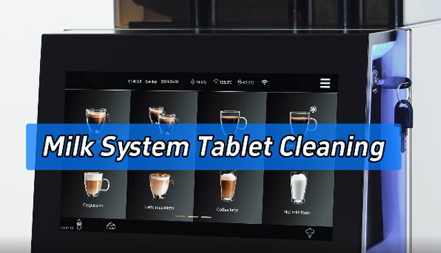 Čištění mléčného systému tablety