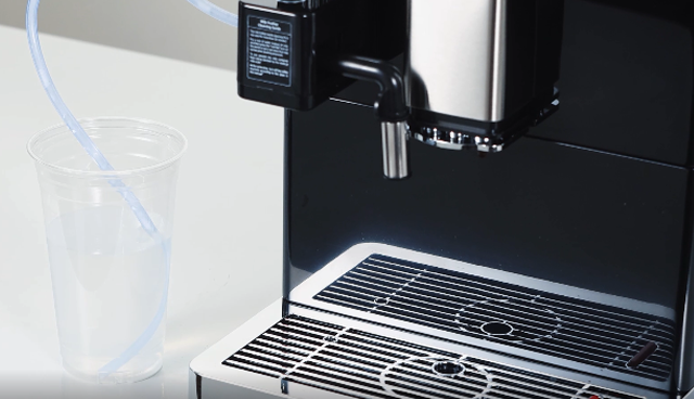 Quick flushing of milk foam system