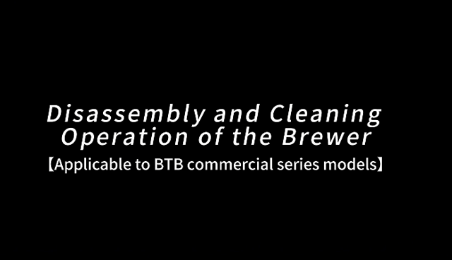 Afmelling og hreinsun á brewwer [Gildir fyrir BTB atvinnubrúði módel]