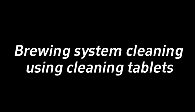 Brewing system cleaningusing cleaning tablets