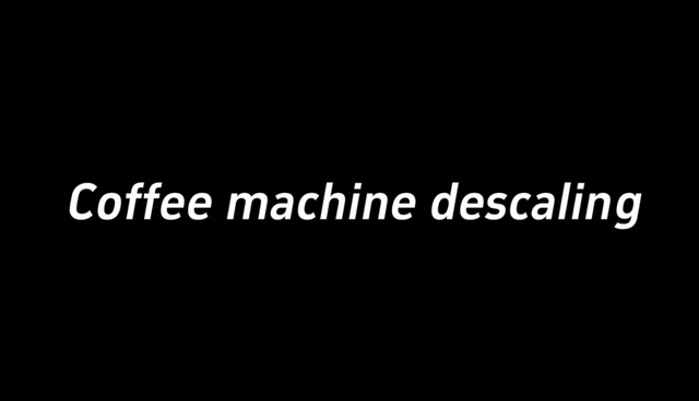 Coffee machine descaling
