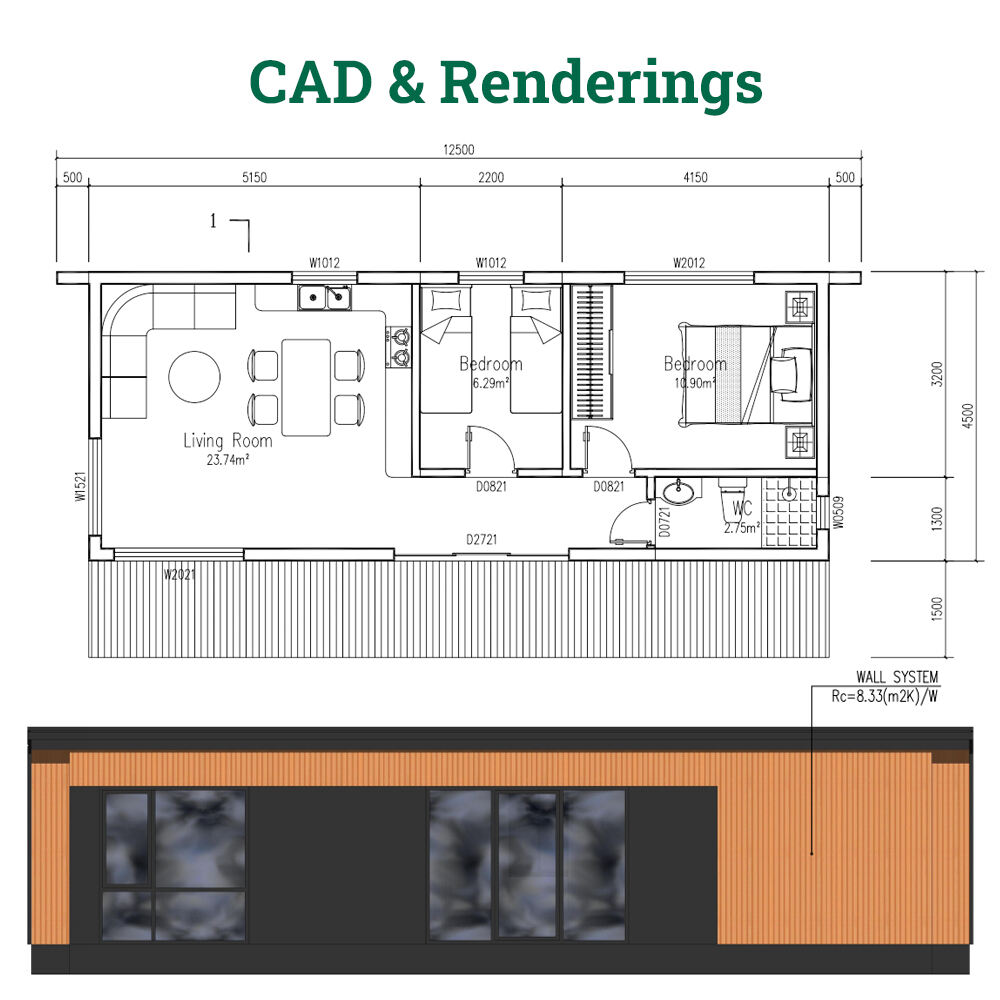 Prieinama kaina. Pritaikoma. Bet kur | Mažas lengvas plieninis namas Vokietijoje